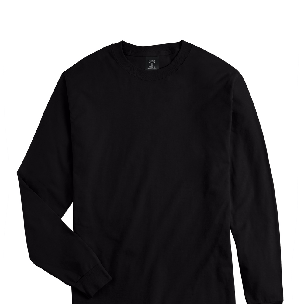 HANES LONG SLEEVE BEEFY-T | American-T-Shirt-Company