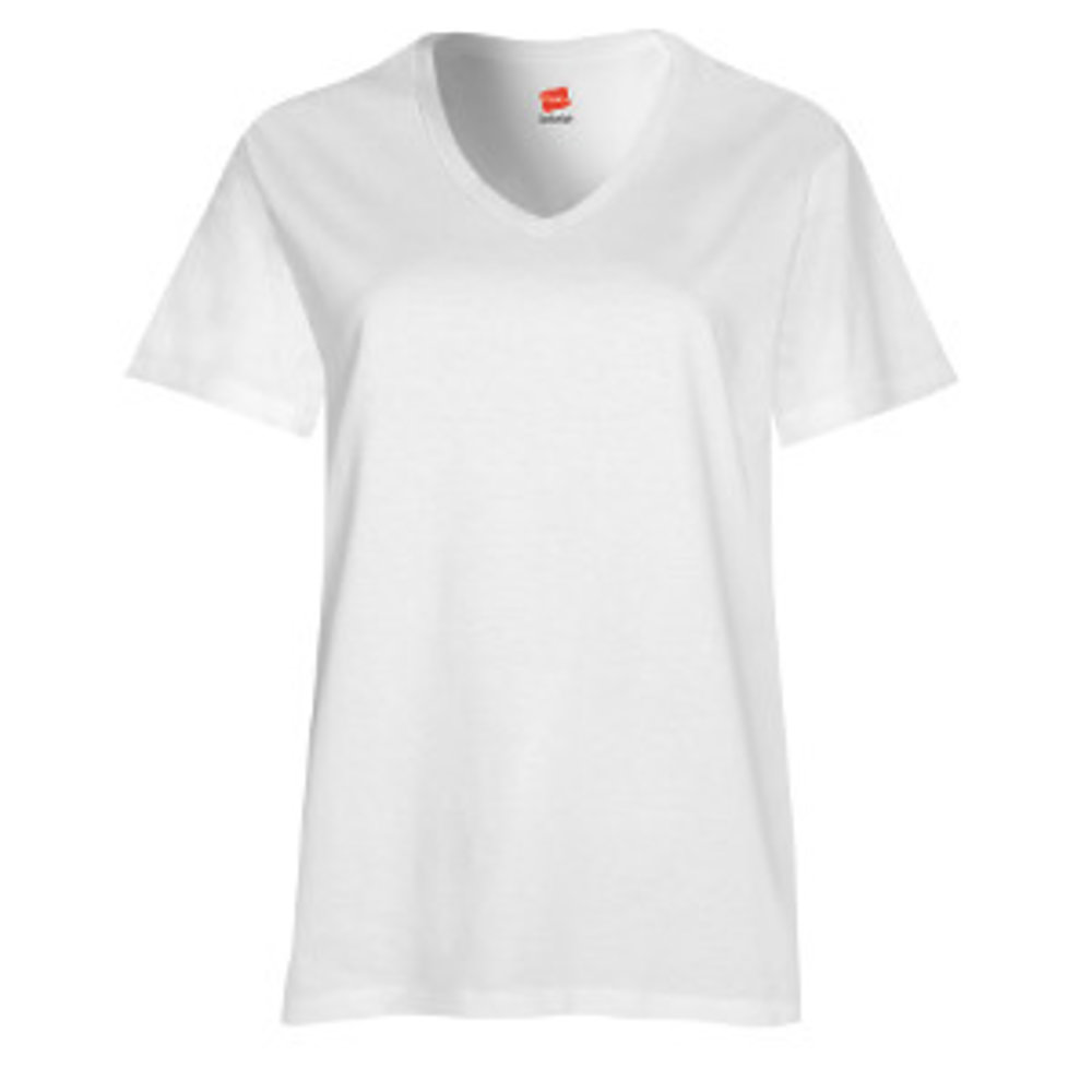HANES WOMENS ESSENTIAL V-NECK | American-T-Shirt-Company